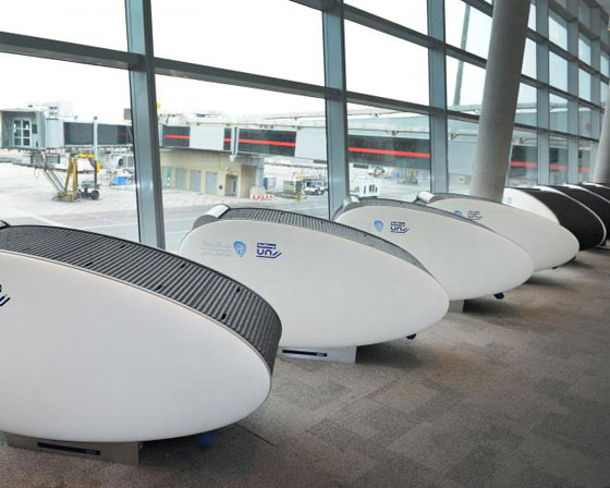 كبسولات نوم زجاجية لراحة الحجاج والتجربة مجانا هذا العام صور بوابة الأهرام