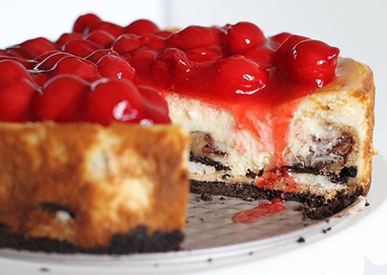 وصفة تحضير تشيز كيك (كعكة جبنة) بالكرز والأوريو الشهية صورة رقم 1