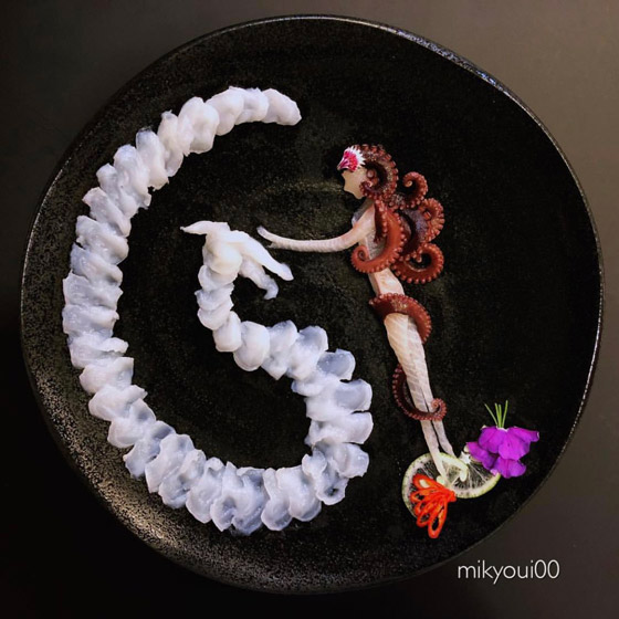 فن من نوع آخر.. صور لوحات مدهشة من الوجبات البحرية صورة رقم 31