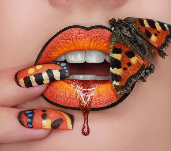 صور: فنانة مكياج تستخدم شفتيها كلوحة رسم فتحولهم لأجمل وأروع اللوحات صورة رقم 10