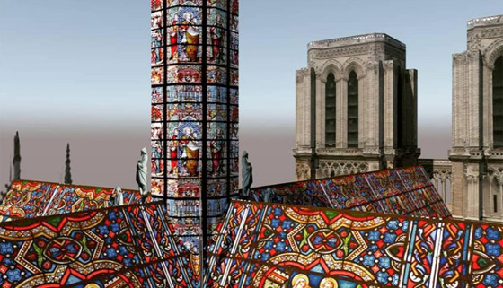 بالصور: تصاميم هندسية مبتكرة مقترحة لترميم سقف كاتدرائية نوتردام صورة رقم 9 بالصور: تصاميم هندسية مبتكرة مقترحة لترميم سقف كاتدرائية نوتردام صورة رقم 9