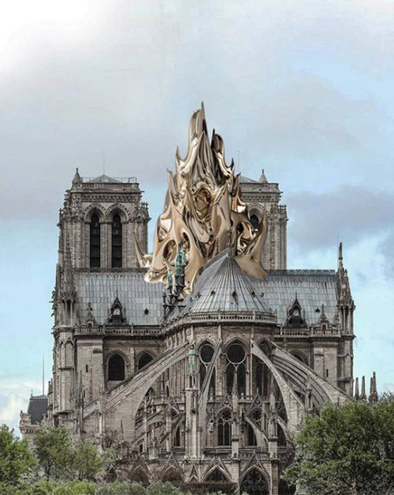 بالصور: تصاميم هندسية مبتكرة مقترحة لترميم سقف كاتدرائية نوتردام صورة رقم 13 بالصور: تصاميم هندسية مبتكرة مقترحة لترميم سقف كاتدرائية نوتردام صورة رقم 13