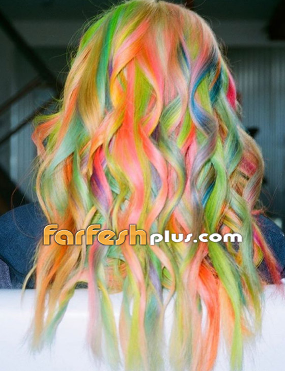 صبغات شعر بألوان لا تخطر على البال على يد مصفف شعر المشاهير صورة رقم 20