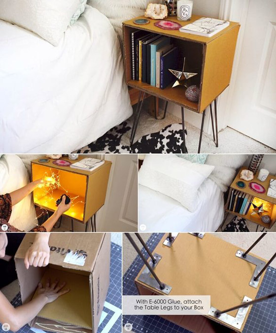 بالصور.. طرق رائعة لإستخدام الصناديق الكرتونية بالديكور صورة رقم 3