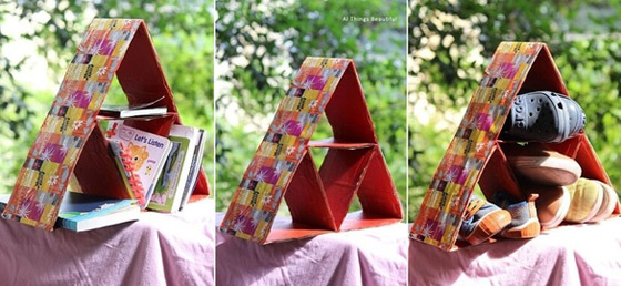 بالصور.. طرق رائعة لإستخدام الصناديق الكرتونية بالديكور صورة رقم 4