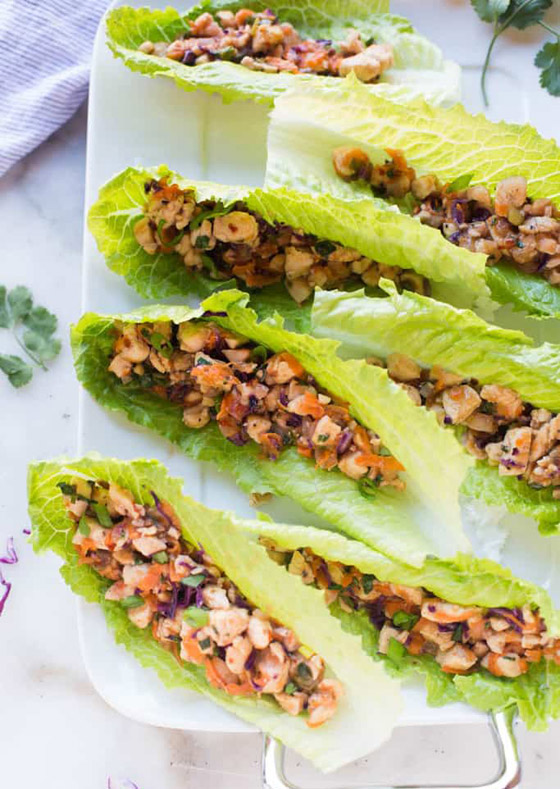 طريقة تحضير لفائف الخس بالدجاج السهلة والسريعة للرجيم صورة رقم 12