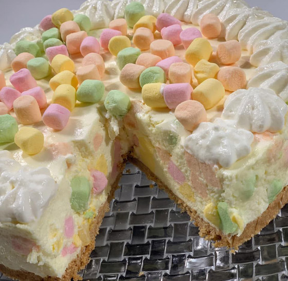 طريقة تحضير كيكة المارشميلو والأناناس الباردة صورة رقم 1