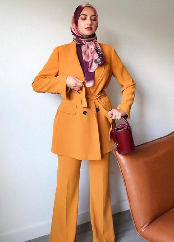 بالصور: بدلات رسمية وأجمل طرق تنسيقها من وحي الفاشينيستا المحجبات صورة رقم 7