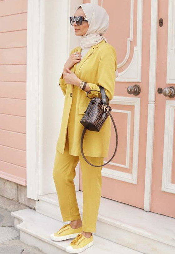 بالصور: بدلات رسمية وأجمل طرق تنسيقها من وحي الفاشينيستا المحجبات صورة رقم 9