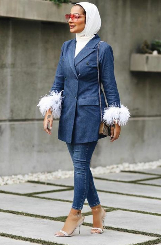 بالصور: بدلات رسمية وأجمل طرق تنسيقها من وحي الفاشينيستا المحجبات صورة رقم 12