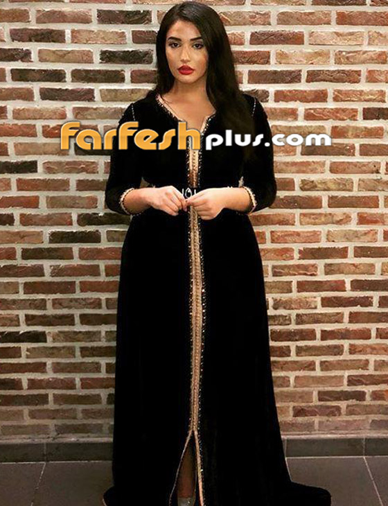 بالصور: إليكم موديلات قفاطين سوداء من نجمات المغرب العربي صورة رقم 10