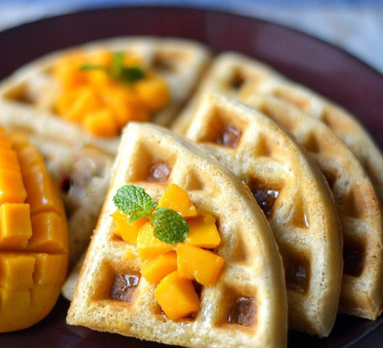 إليكم طريقة عمل الوافل بدون بيض بطعمه الرائع والشهي صورة رقم 7