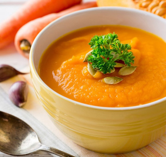 إليكم طريقة تحضير شوربة القرع والجزر الصحية والطيبة صورة رقم 2