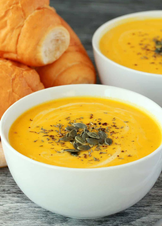 إليكم طريقة تحضير شوربة القرع والجزر الصحية والطيبة صورة رقم 8