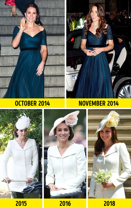 نجمات وأميرات ظهرن بنفس الفستان القديم، إحداهن بعد 30 عاما! صورة رقم 6 نجمات وأميرات ظهرن بنفس الفستان القديم، إحداهن بعد 30 عاما! صورة رقم 6