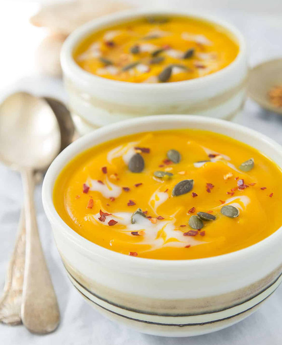 إليكم طريقة تحضير شوربة اليقطين والجزر بالكريمة للرجيم صورة رقم 6