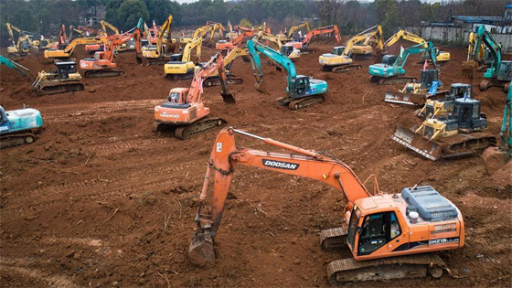 بالصور.. الصين تبني مستشفى في 10 أيام لمواجهة الفيروس صورة رقم 6