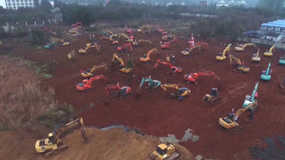 بالصور.. الصين تبني مستشفى في 10 أيام لمواجهة الفيروس صورة رقم 10