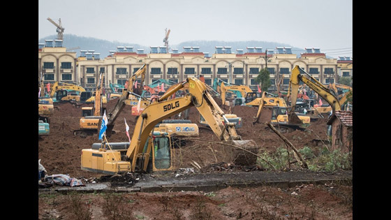 بالصور.. الصين تبني مستشفى في 10 أيام لمواجهة الفيروس صورة رقم 12