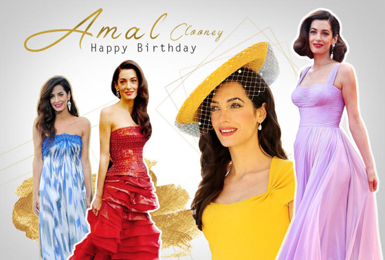 صور أجمل فساتين أمل علم الدين كلوني في عيد ميلادها الـ 42 صورة رقم 11