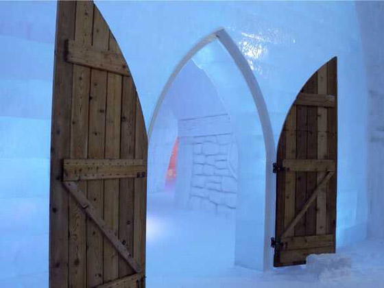 فندق بديكور مصنوع بالكامل من الجليد صورة رقم 2