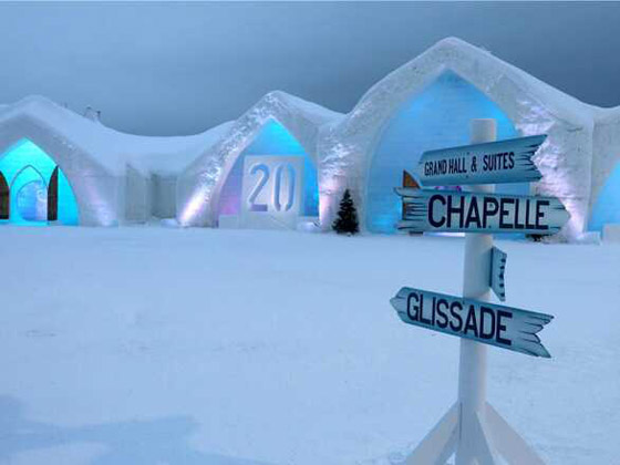 فندق بديكور مصنوع بالكامل من الجليد صورة رقم 6