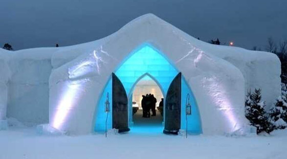 فندق بديكور مصنوع بالكامل من الجليد صورة رقم 1