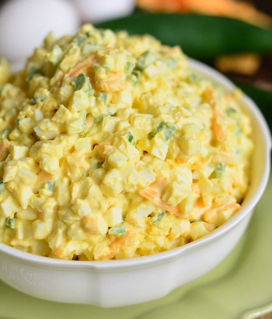 طريقة تحضير سلطة البيض المسلوق لوجبة إفطار صحية ولذيذة صورة رقم 7