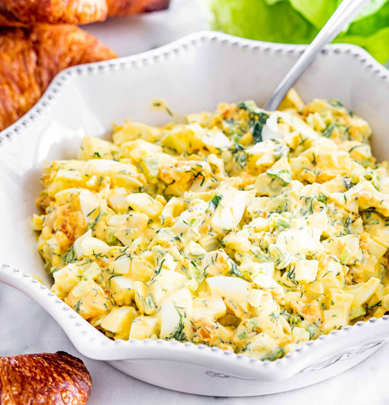 طريقة تحضير سلطة البيض المسلوق لوجبة إفطار صحية ولذيذة صورة رقم 8