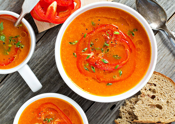 طريقة تحضير شوربة الفلفل الأحمر الحلو المميزة صورة رقم 1