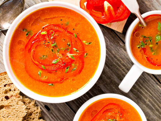 طريقة تحضير شوربة الفلفل الأحمر الحلو المميزة صورة رقم 7