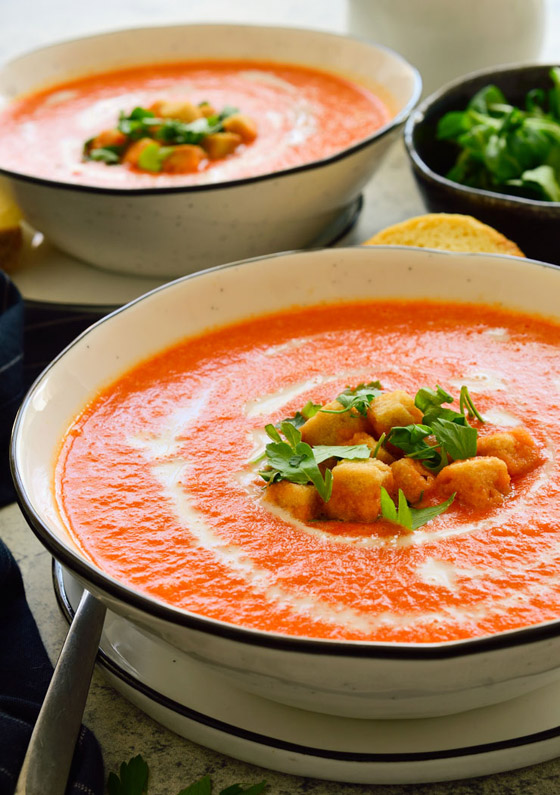 طريقة تحضير شوربة الفلفل الأحمر الحلو المميزة صورة رقم 8