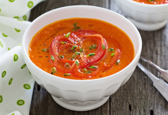 طريقة تحضير شوربة الفلفل الأحمر الحلو المميزة صورة رقم 2