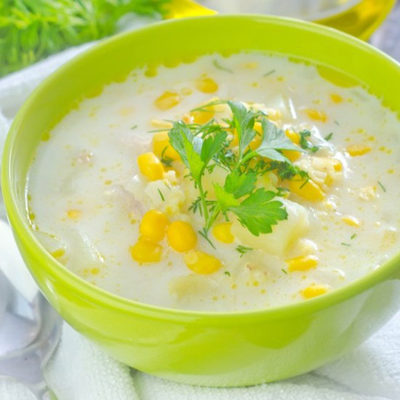 إليكم طريقة تحضير شوربة ذرة بالأعشاب الشهية والمميزة صورة رقم 1