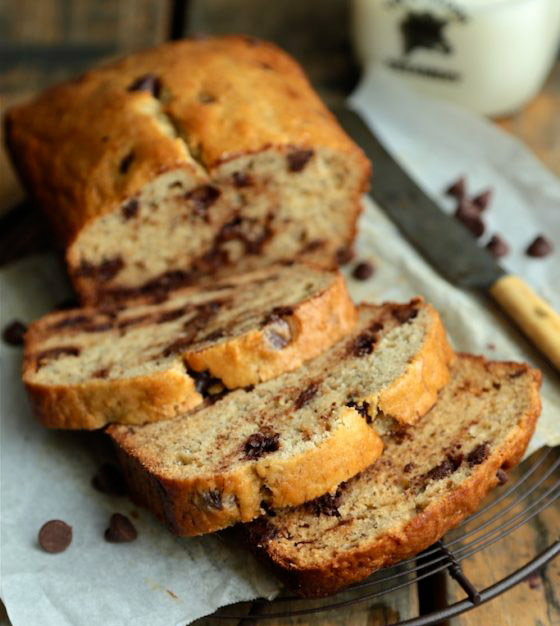 إليكم طريقة تحضير كيك الموز بحبيبات الشوكولاتة الطيب والشهي صورة رقم 8