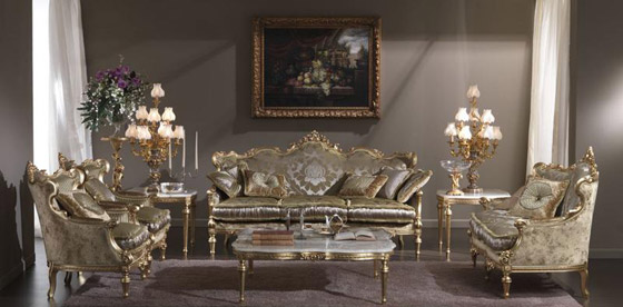 أفكار كلاسيكية لديكورات غرف الاستقبال صورة رقم 4