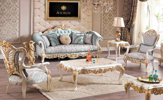 أفكار كلاسيكية لديكورات غرف الاستقبال صورة رقم 3