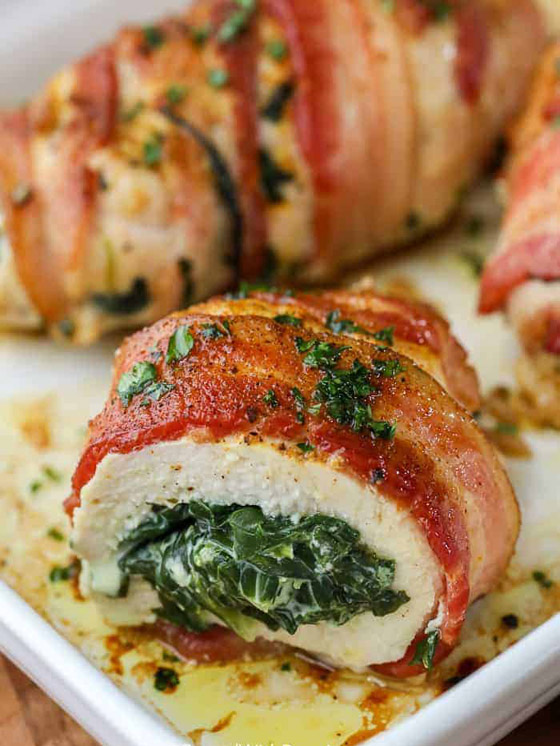 طريقة تحضير رولات الدجاج بالسبانخ والجبن للرجيم بطعم شهي ومميز صورة رقم 3