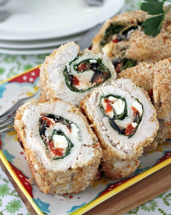 طريقة تحضير رولات الدجاج بالسبانخ والجبن للرجيم بطعم شهي ومميز صورة رقم 4