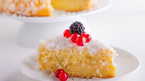 طريقة تحضير كيكة السميد مع جوز الهند صورة رقم 4