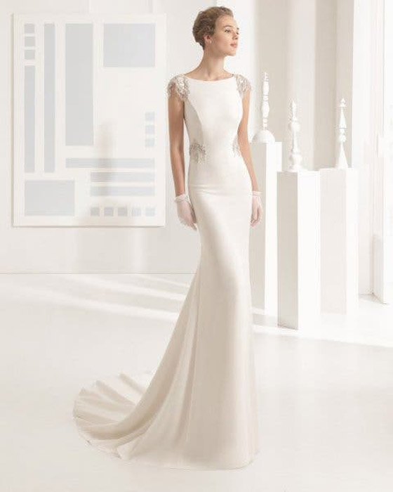 أجمل موديلات فساتين زفاف بسيطة لحفل زفافك منزلي صورة رقم 3 أجمل موديلات فساتين زفاف بسيطة لحفل زفافك منزلي صورة رقم 3