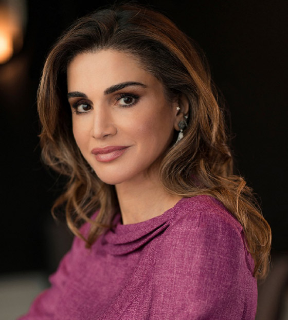 الملكة رانيا العبد الله ثاني أجمل الملكات والأميرات في العالم بعد الأميرة ديانا صورة رقم 2