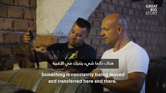  تعتيق النبيذ بـ