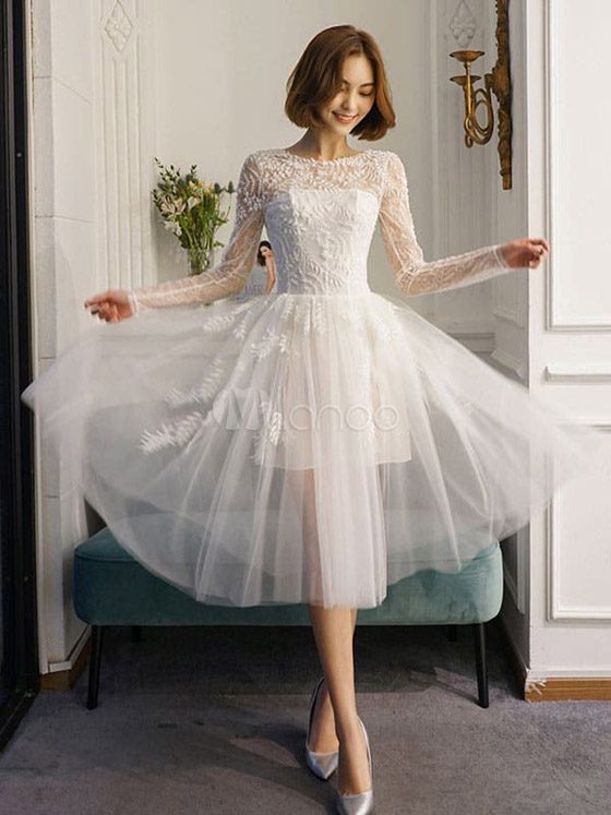 فساتين زفاف تناسب الحفلات المنزلية (صور) صورة رقم 7