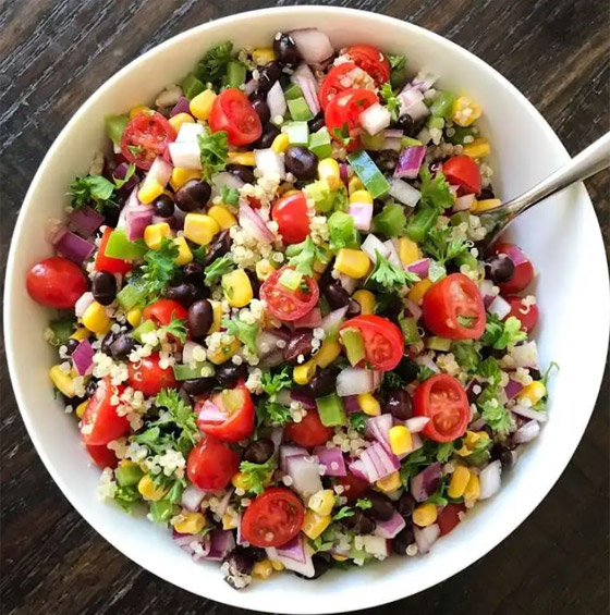لعشاء خفيف غني بالألياف والبروتين.. إليكم سلطة الكينوا بالفاصولياء صورة رقم 8 لعشاء خفيف غني بالألياف والبروتين.. إليكم سلطة الكينوا بالفاصولياء صورة رقم 8