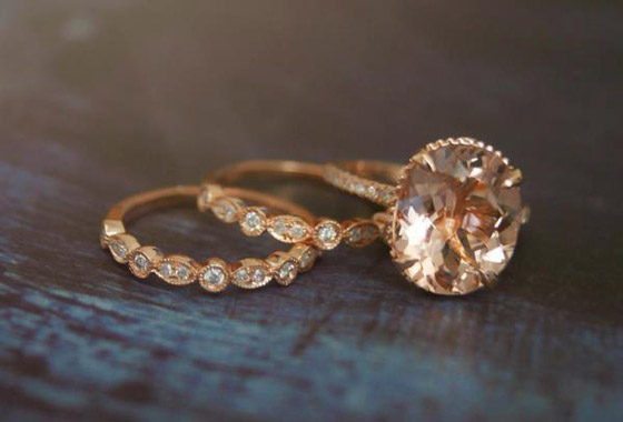 أجمل خواتم زفاف ماسية بالقطع البيضاوي الرائجة هذا الموسم صورة رقم 3