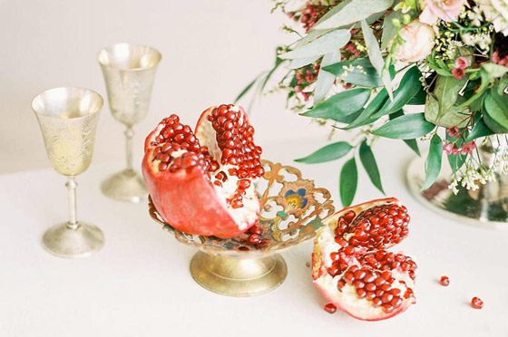 صور زينة طاولات الأفراح من الفواكة والزهور صورة رقم 3