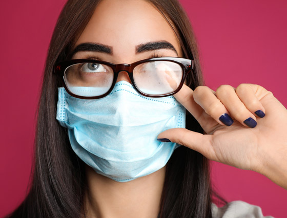 كيف تتخلص من الضباب على النظارات مع قناع الوجه؟ صورة رقم 1 كيف تتخلص من الضباب على النظارات مع قناع الوجه؟ صورة رقم 1