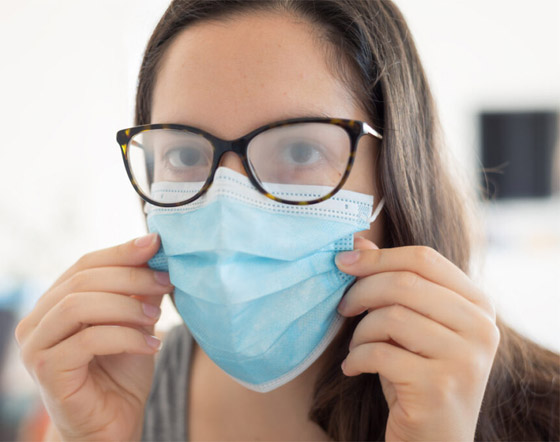 كيف تتخلص من الضباب على النظارات مع قناع الوجه؟ صورة رقم 5 كيف تتخلص من الضباب على النظارات مع قناع الوجه؟ صورة رقم 5