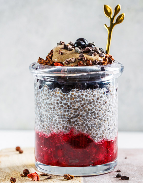 وصفة بودينغ زبدة الفول السوداني وبذور الشيا لوجبة فطور لذيذة وصحية صورة رقم 2